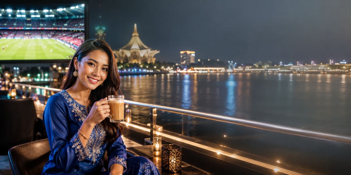 Pertaruhan kriket dan sukan Kuching dengan pakaian tradisional Sarawak di 1million