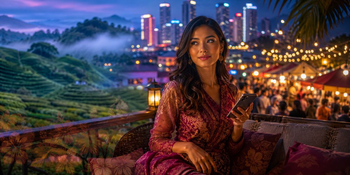 Malaysian players accessing live baccarat on the 1million platform via mobile casino app