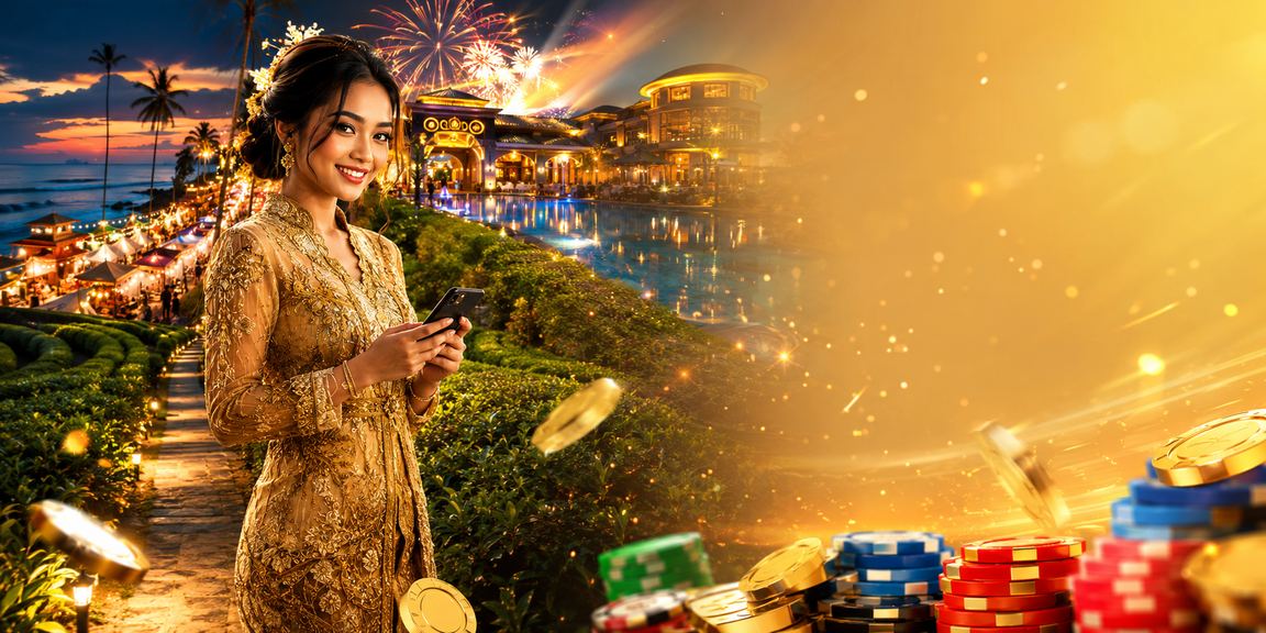 Pemain Malaysia berbusana kebaya mengakses kasino mudah alih dan program VIP 1million