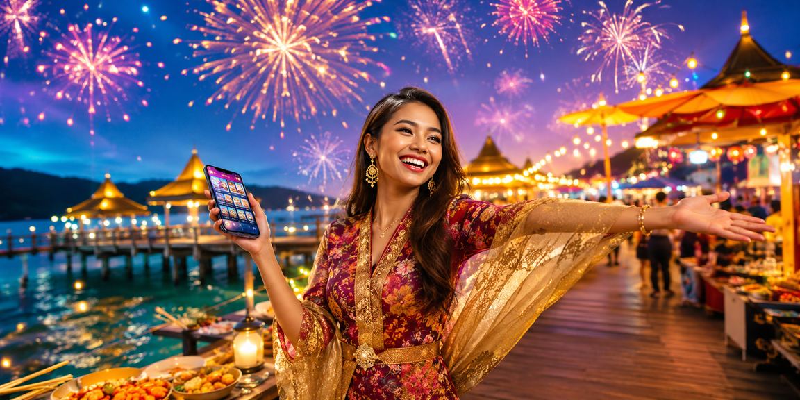 Pengguna mengakses platform pertaruhan mudah alih 1million di Terengganu